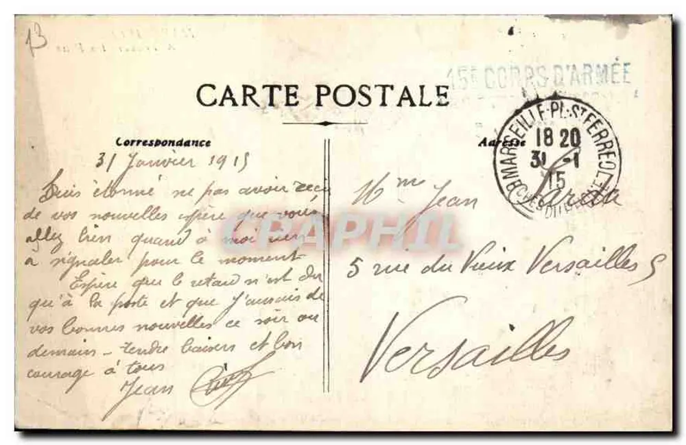 Marselha — A Travers les Pins — editor não visível - Verso
