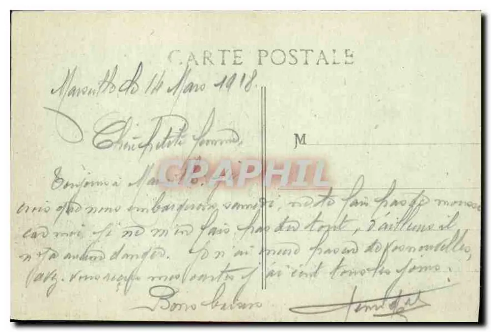 Marseille - Notre-Dame de la Garde — L.R. - Verso