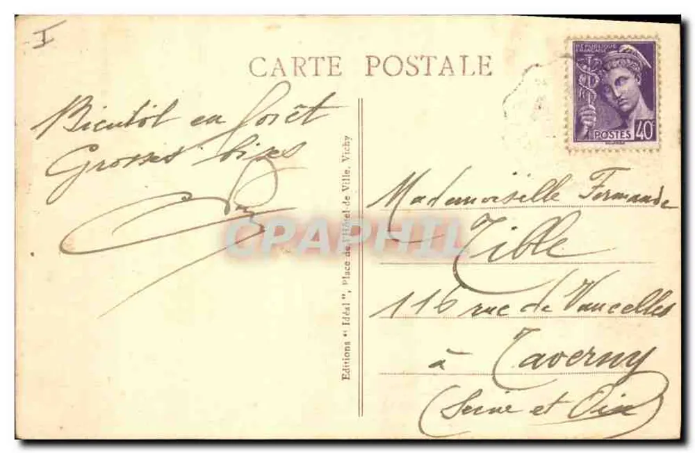 Schloss Saillant — Die pittoreske Auvergne — n°7148 — Verlag Dial - Rückseite