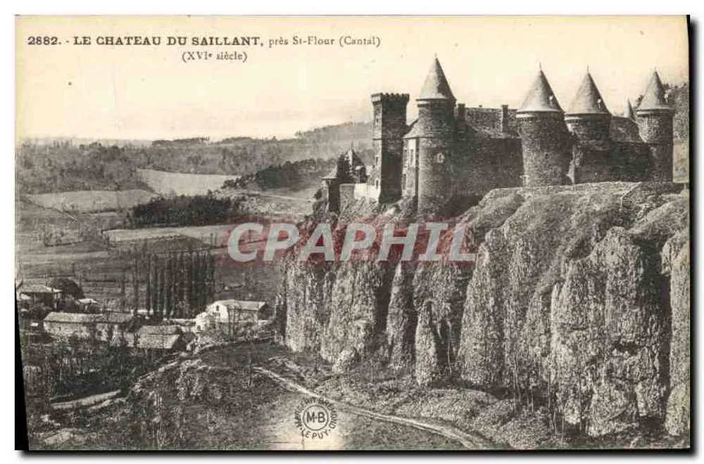 Schloss Saillant, nahe St-Flour (Cantal) — 16. Jahrhundert — Éditions Marguerit-Brémond, Le Puy - Vorderseite