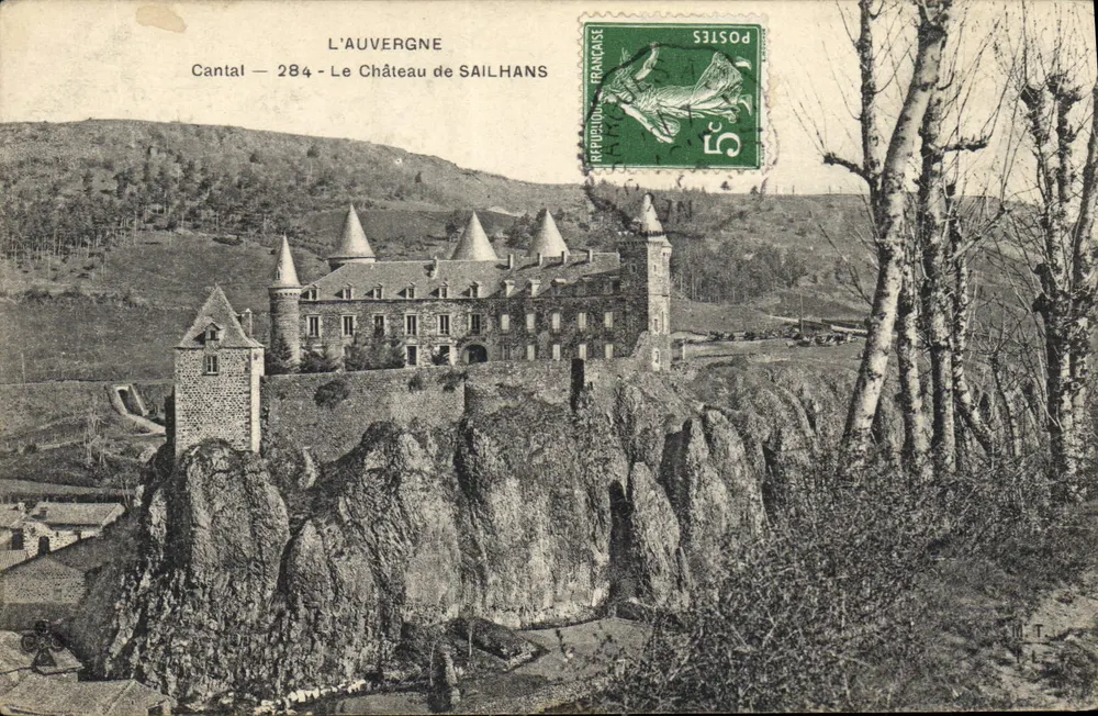 Schloss Sailhans — Cantal — Verlag L'Auvergne, n° 284 - Vorderseite