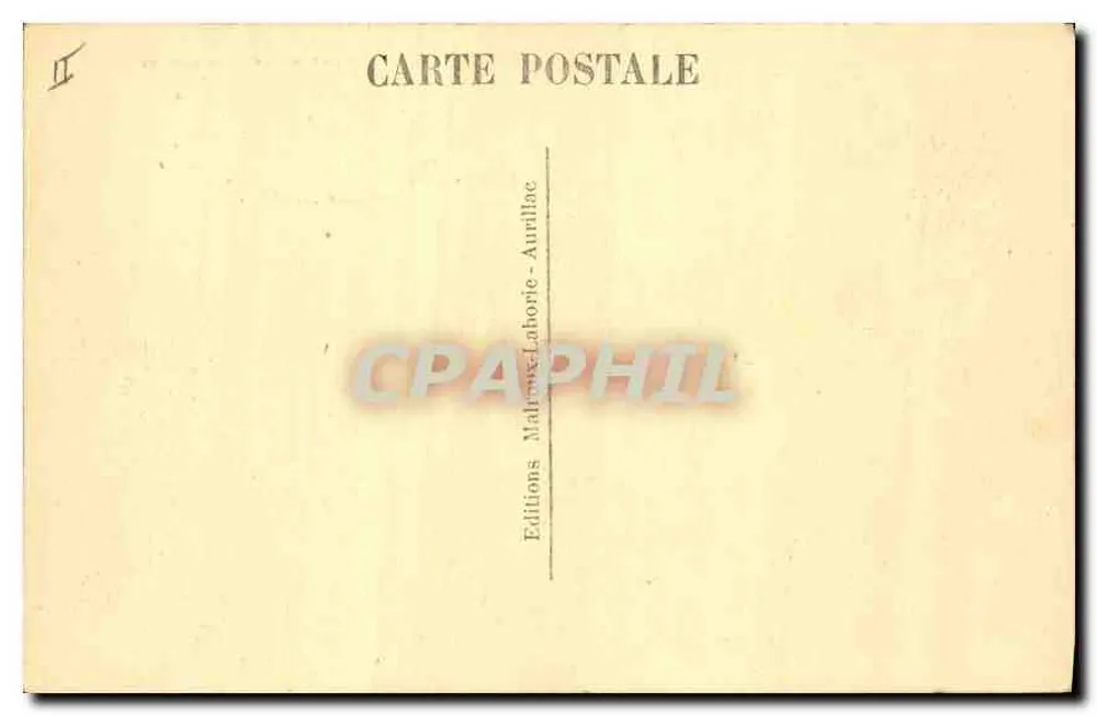 Schloss Saillant (16. Jahrhundert) Seite S.-O., nahe St-Flour — Éditions Mahore-Lahorie-Aurillac - Rückseite