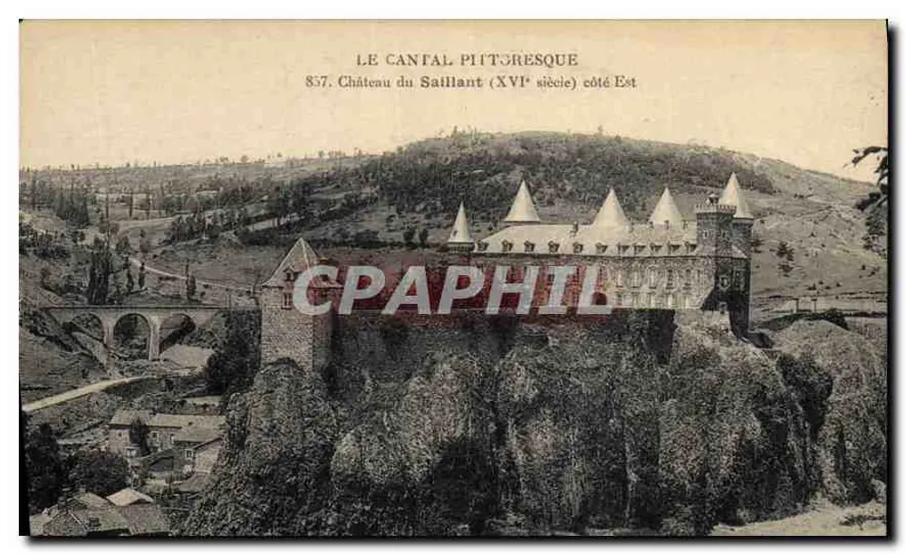 Das pittoreske Cantal — Schloss Saillant (16. Jahrhundert) — Serie 857 - Vorderseite