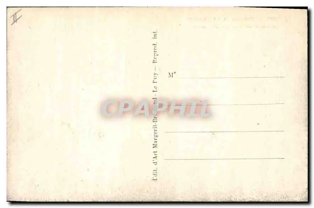 Das Schloss du SAILLANT — nahe St-Flour (Cantal) — 17. Jahrhundert — n° 2882 - Rückseite