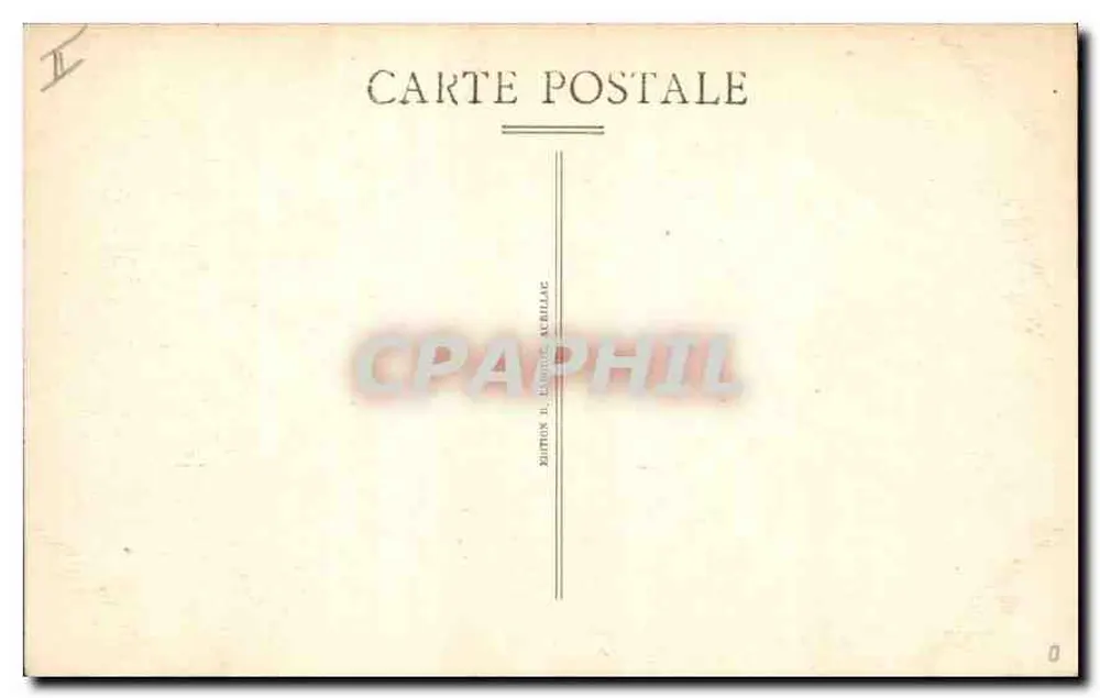Schloss du Saillant (16. Jahrhundert) Ostseite — Das pittoreske Cantal — Verlag L. Aubillac, n° 857 - Rückseite