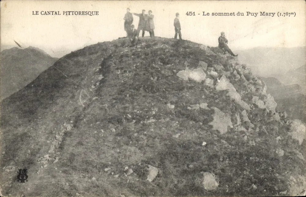 Pittoreskes Cantal — Gipfel des Puy Mary (1.787m) — Serie 451 - Vorderseite