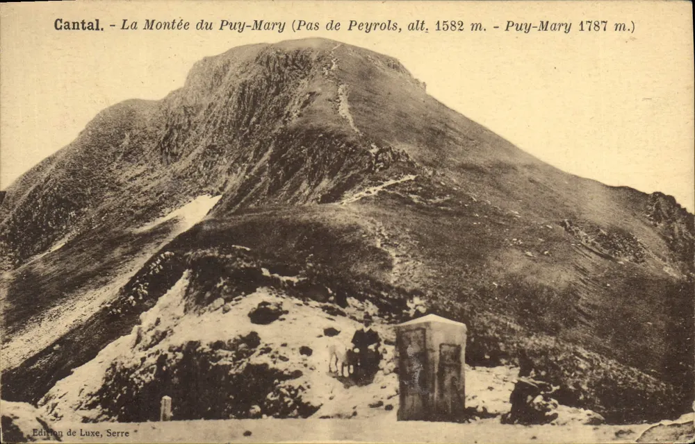 Cantal - La Montée du Puy-Mary (Pas de Peyrols, alt. 1582 m. - Puy-Mary 1787 m.) — Luxus-Edition, Serre - Vorderseite