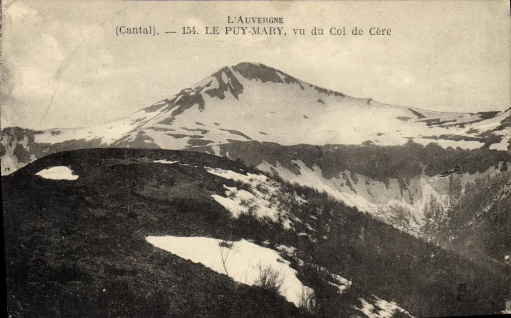 Le Puy-Mary, vom Col de Cère aus gesehen — (Cantal) — Auvergne, 154 - Vorderseite