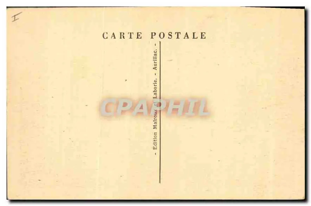 Gipfel des Puy Mary — Pittoreskes Cantal — Edition Maltrou & Laborde, Aurillac - Rückseite