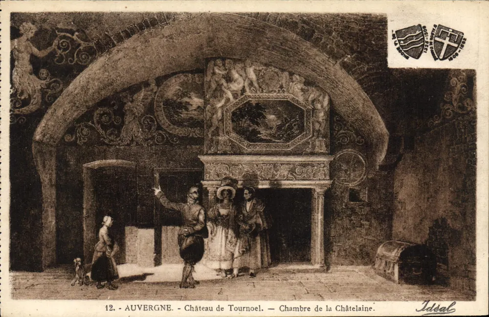 Schloss Tournoeil — Zimmer der Schlossherrin — Auvergne — Verlag Idéal, Nr. 12 - Vorderseite