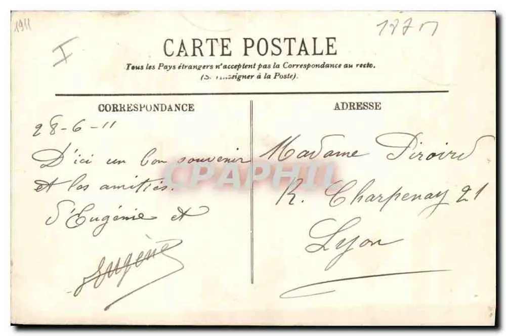 Auvergne — Schloss Tournoël — LL. — 98 - Rückseite