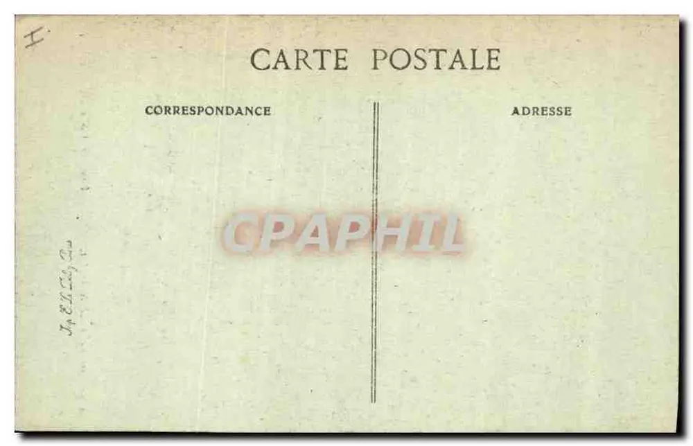 Schloss Tournoeil — Grande Cour — Verlag E. La Rouche, 1902 - Rückseite