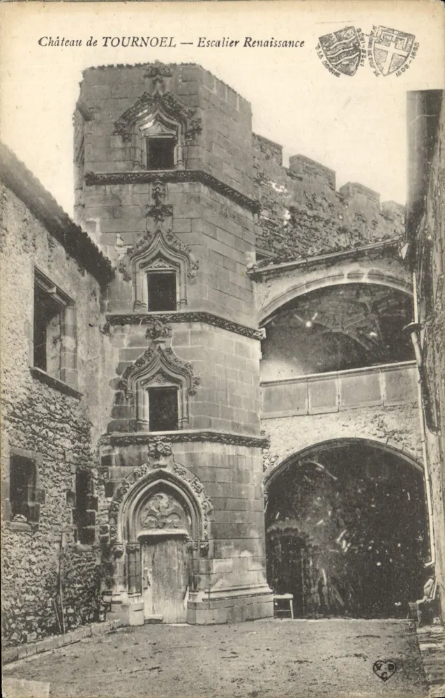 Castelo de TOURNOEL — Escada da Renascença — Editor: Impressora de Tournon - Frente
