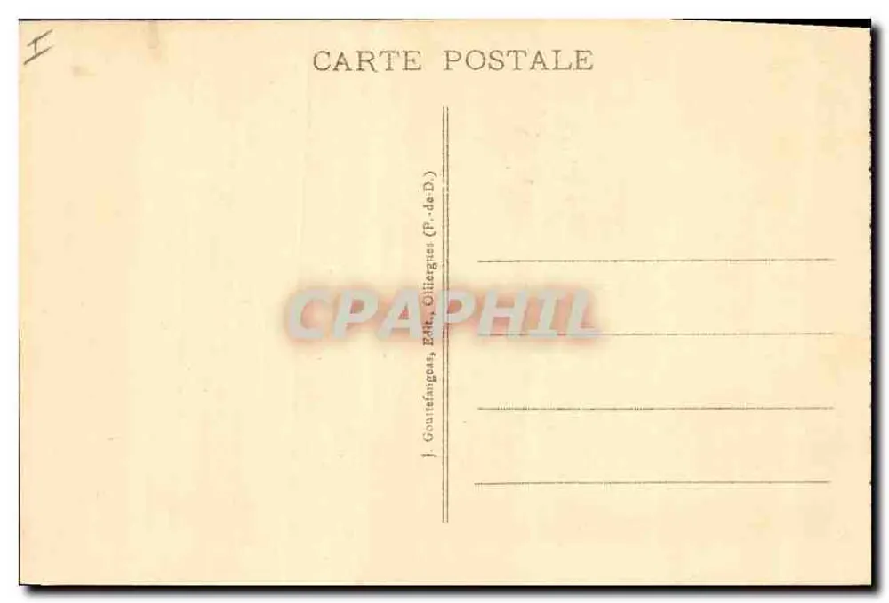 Schloss Tournacel — Poetische Auvergne — G. d'O. - 1188 - Rückseite