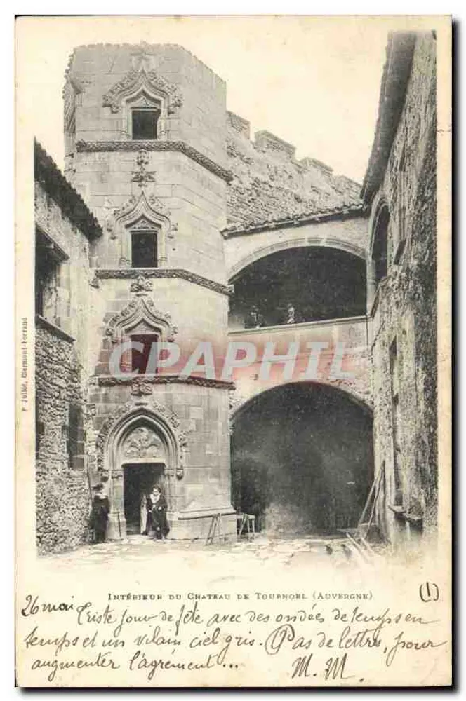 Innenansicht des Schlosses Tournonl (Auvergne) — F. Füllbé, Dargnon-Lerond - Vorderseite