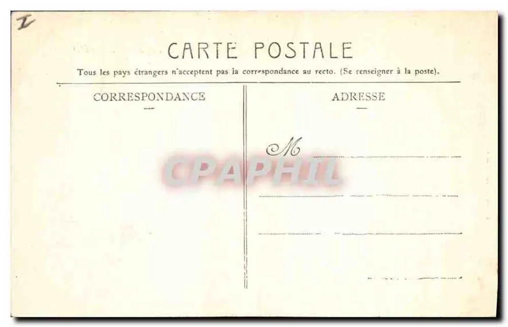 Castelo de Tournoël — Ruínas de um castelo forte — L' Hirondelle, Paris, n° 374 - Verso
