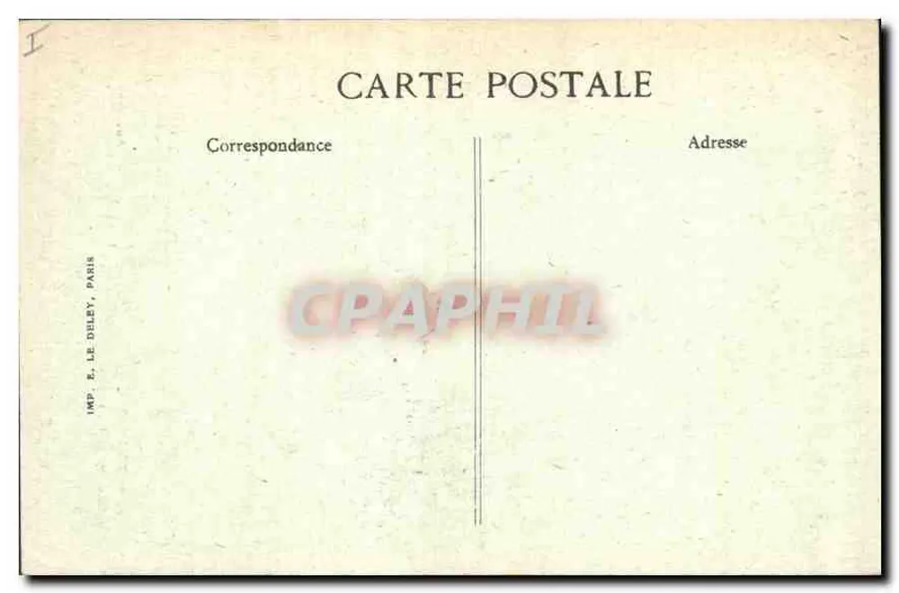 Château de Tournoël — Ruinen des Schlosses 1829 — Auvergne, unbekannter Verlag - Rückseite