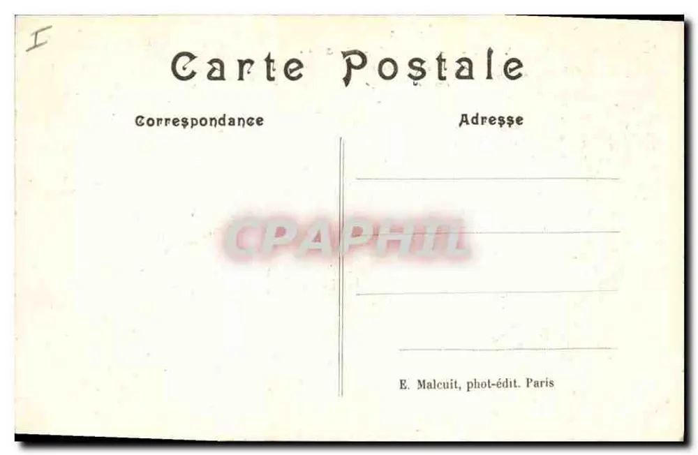 Vaux-de-Cernay — pittorescher Weg nahe der Abtei — E. M. (S.&O.) - Rückseite