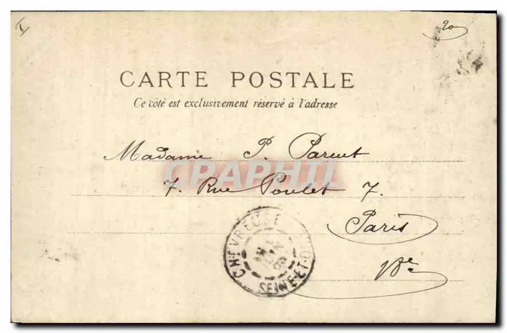 L'Étang du Château des Vaux (S.-S.-O.) — A. Brudier, Vezannes - Verso