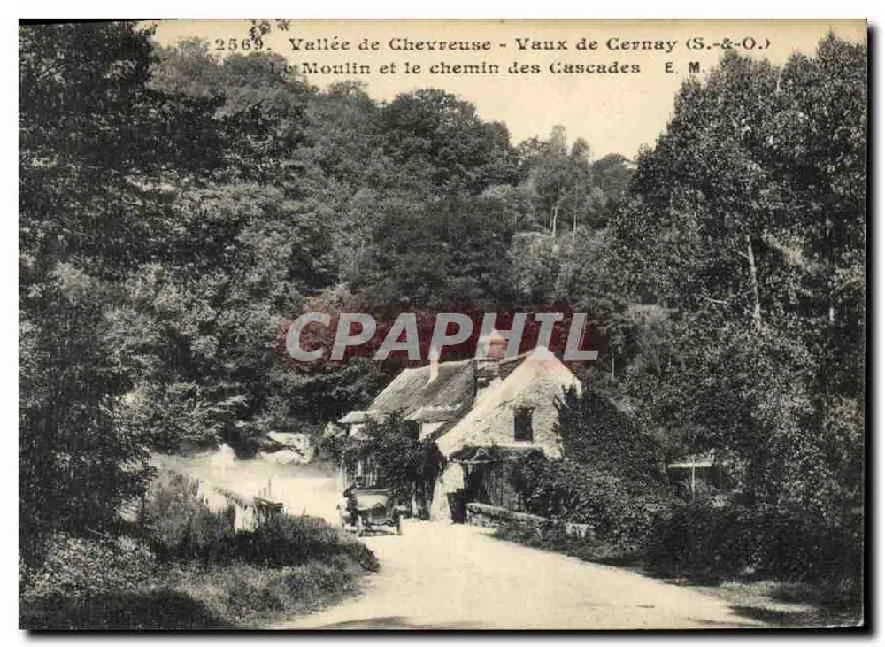 Vallée de Chevreuse - Vaux de Cernay (S.-&-O.) — Das Mühle und der Weg der Cascades — E.M. n°2569 - Vorderseite