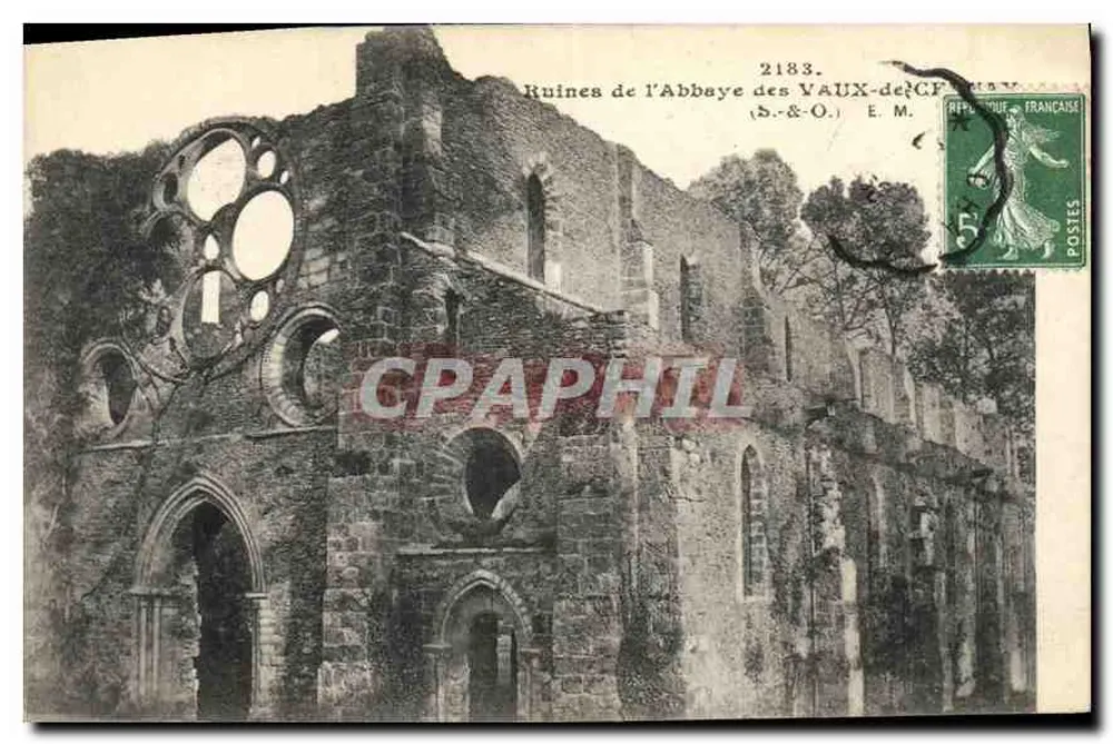 Ruinen der Abtei Vaux-de-Cernay — Serie 2183 — E. M. - Vorderseite