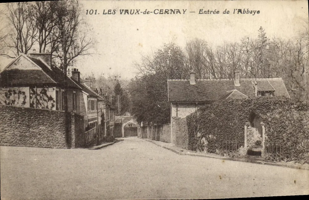 Les Vaux-de-Cernay — Entrada da Abadia — Editor: F. David & R. Chanoine, n° 101 - Frente