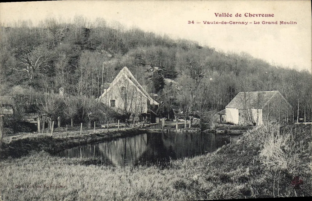 Vallée de Chevreuse — Vaulx-de-Cernay — Der Große Mühle — Edition F. Fribur, n°34 - Vorderseite