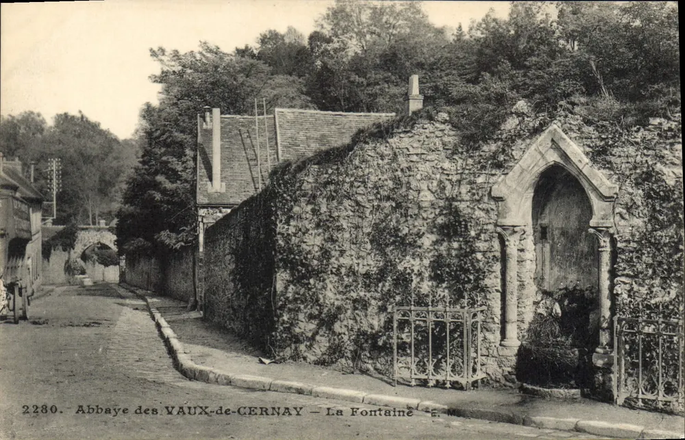 Abbaye des VAUX-de-CERNAY — La Fontaine — E. Malcuit - Recto