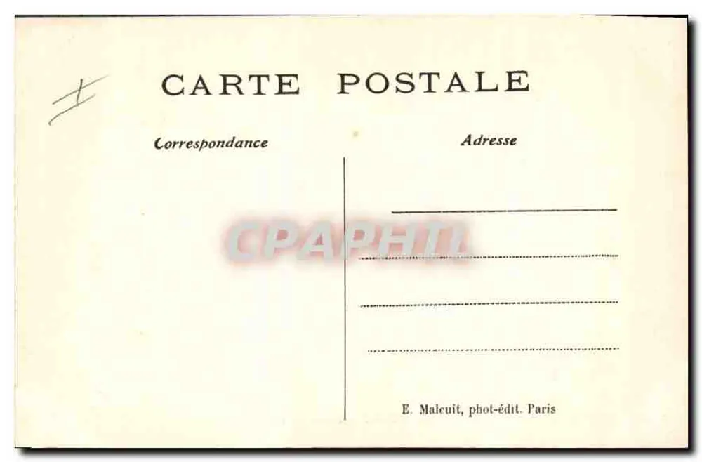 Abbaye des VAUX-de-CERNAY — La Fontaine — E. Malcuit - Verso