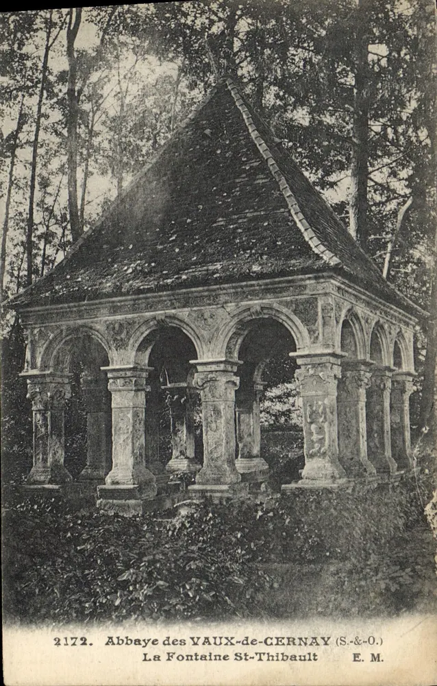 Abbaye des Vaux-de-Cernay — La Fontaine Saint-Thibault — E. M. - Vorderseite