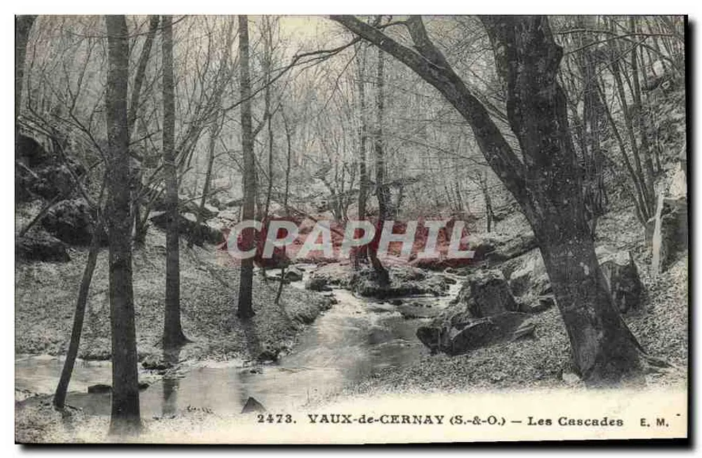 Vaux-de-Cernay (S.-&-O) — As Cataratas — E. M. - Frente