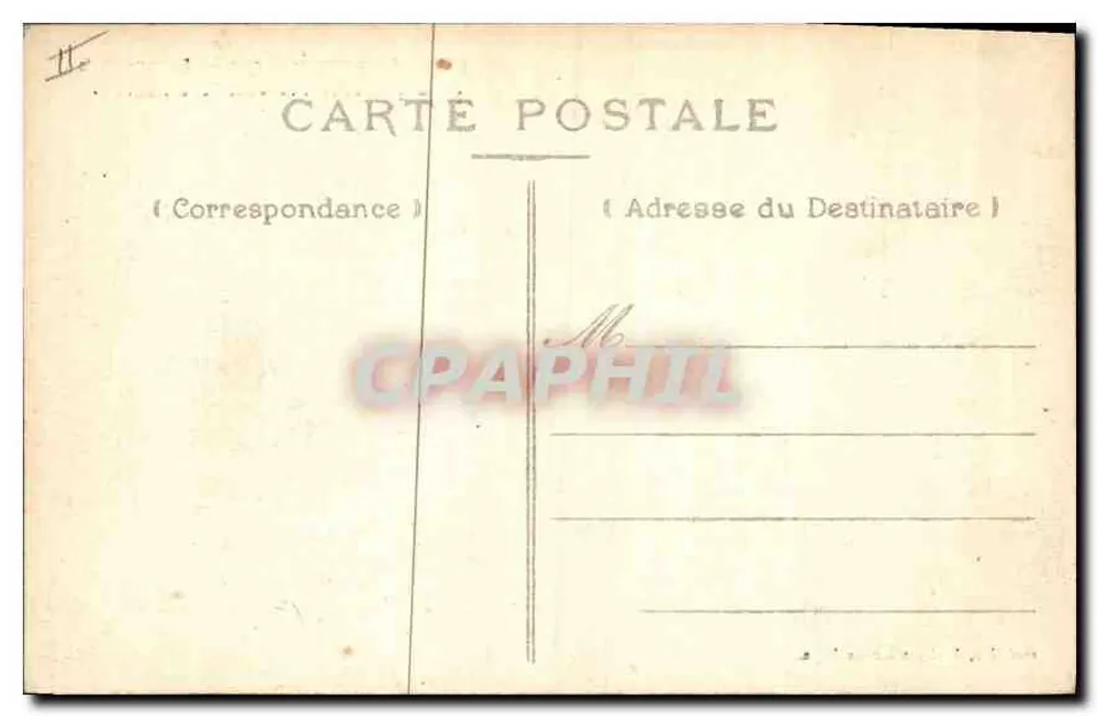 St-Germain-en-Laye — Ansicht der Terrasse der Henri-IV-Treppe — anonymer Verleger, Nr. 20 - Rückseite