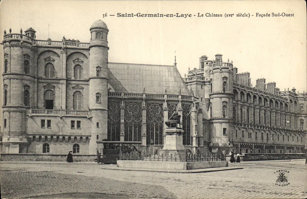 Saint-Germain-en-Laye — Das Schloss (16. Jahrhundert) — Südwestfassade — L'Abbéille, Amiens - Vorderseite