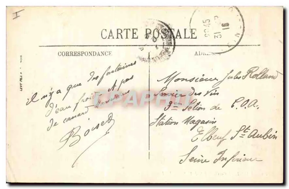 Saint-Germain-en-Laye — Le Pavillon Henri IV aus der Aufzugsperspektive — LL. — n° 54 - Rückseite