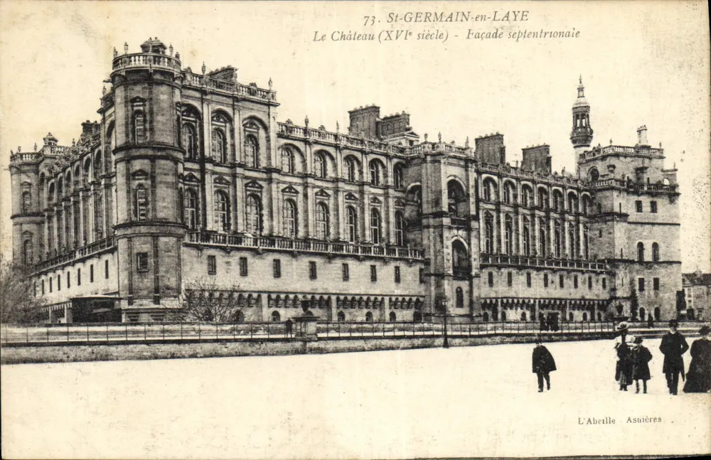St-GERMAIN-en-LAYE — Das Schloss (16. Jahrhundert) - Nordfassade — L'Aberelle Asnières, n°73 - Vorderseite