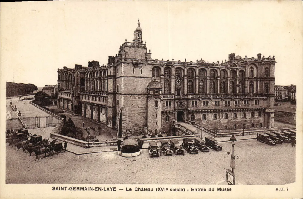 Saint-Germain-en-Laye — Das Schloss (16. Jahrhundert) - Museumseingang — A.C. 7 - Vorderseite