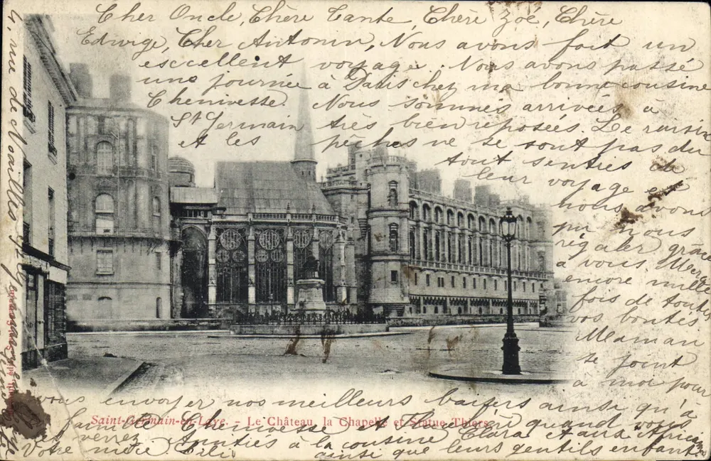 Saint-Germain-en-Laye — Le Château, la Chapelle et l'Église Saint-Philippe — éditeur anonyme - Vorderseite