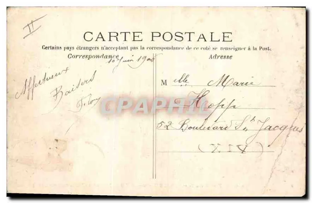Floresta de St-GERMAIN-en-LAYE — Casa de Educação das Loges — editor P.A. 6304 - Verso