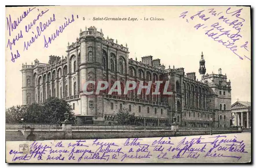 Saint-Germain-en-Laye — O Castelo — editor desconhecido, n°5 - Frente
