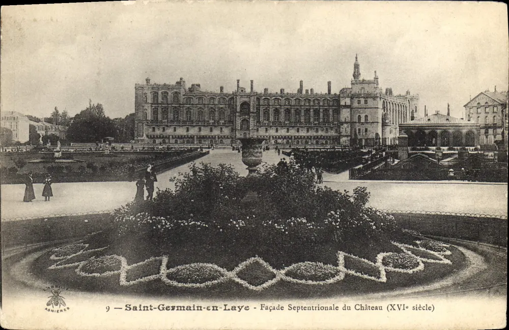 Saint-Germain-en-Laye — Nordfassade des Schlosses (16. Jahrhundert) — Agnières, n°9 - Vorderseite