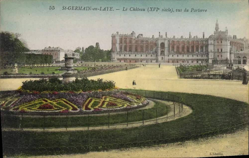 St-GERMAIN-en-LAYE — Das Schloss (16. Jahrhundert), Ansicht vom Parterre — L'Abeille, n°55 - Vorderseite