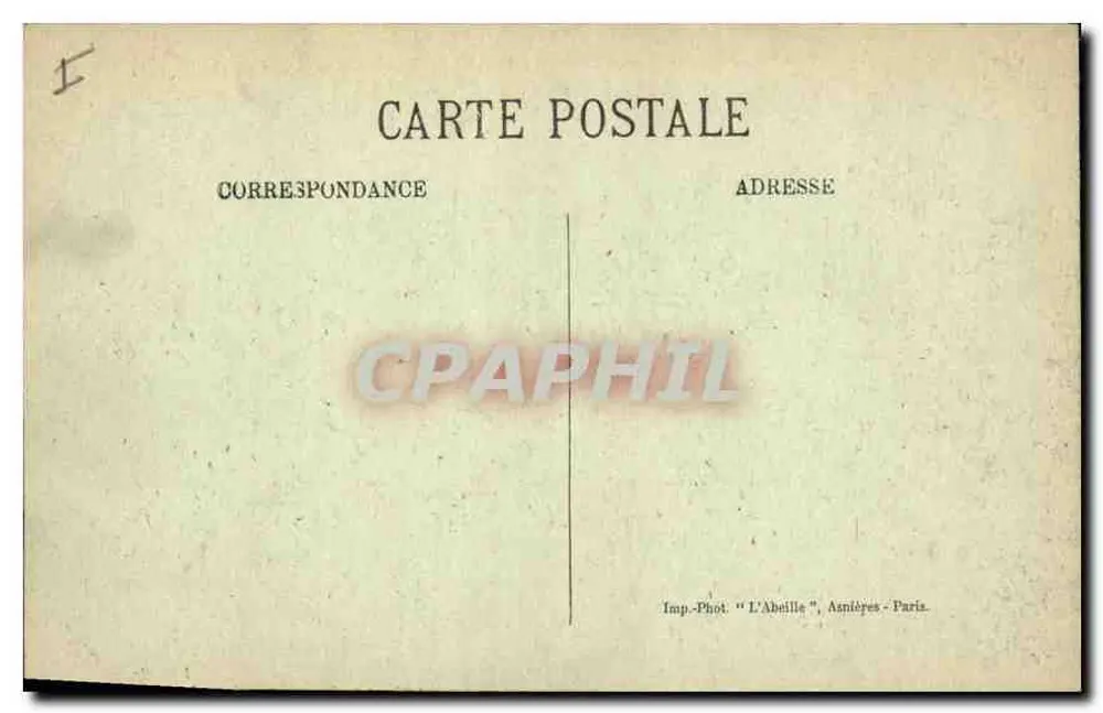 St-GERMAIN-en-LAYE — Das Schloss (16. Jahrhundert), Ansicht vom Parterre — L'Abeille, n°55 - Rückseite