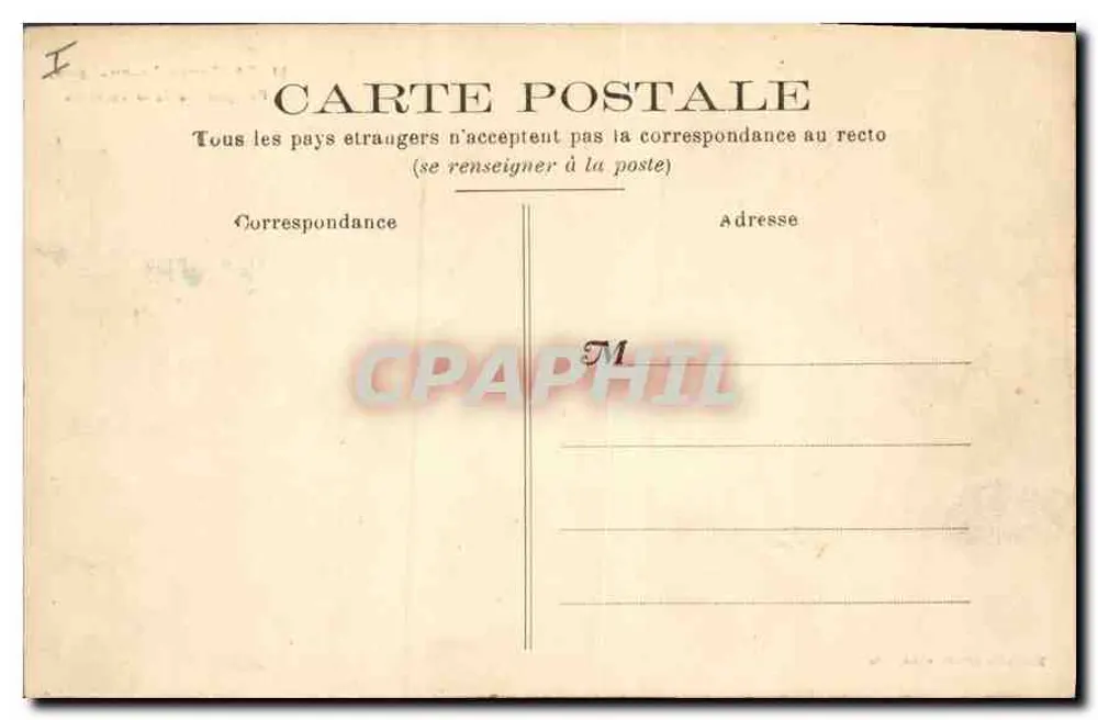 St-Germain-en-Laye — Perspectiva da Terrasse — Marca « Abeille », depositada - Verso