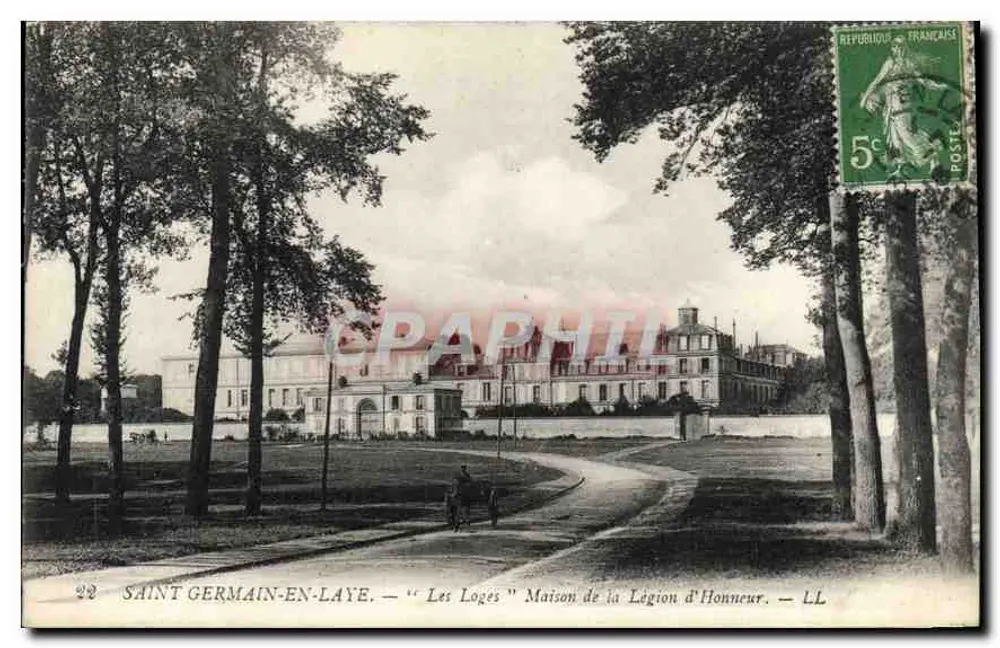 Saint-Germain-en-Laye — 'Les Loges' Haus der Ehrenlegion — LL - Vorderseite
