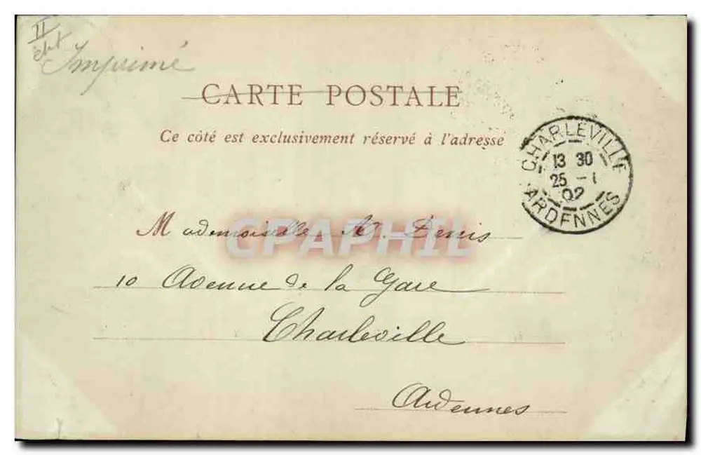 Chambéry — Les Charmettes, Haus von J.-J. Rousseau — ND Phot - Rückseite