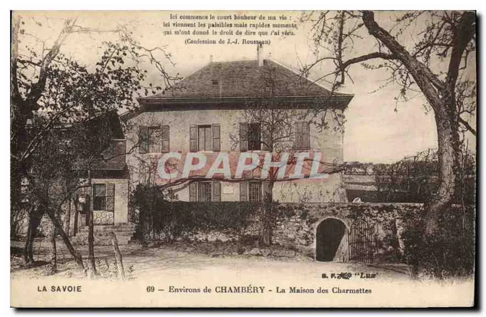 Das Maison des Charmettes — Umgebung von Chambéry — B.P. 'Luz' - Vorderseite