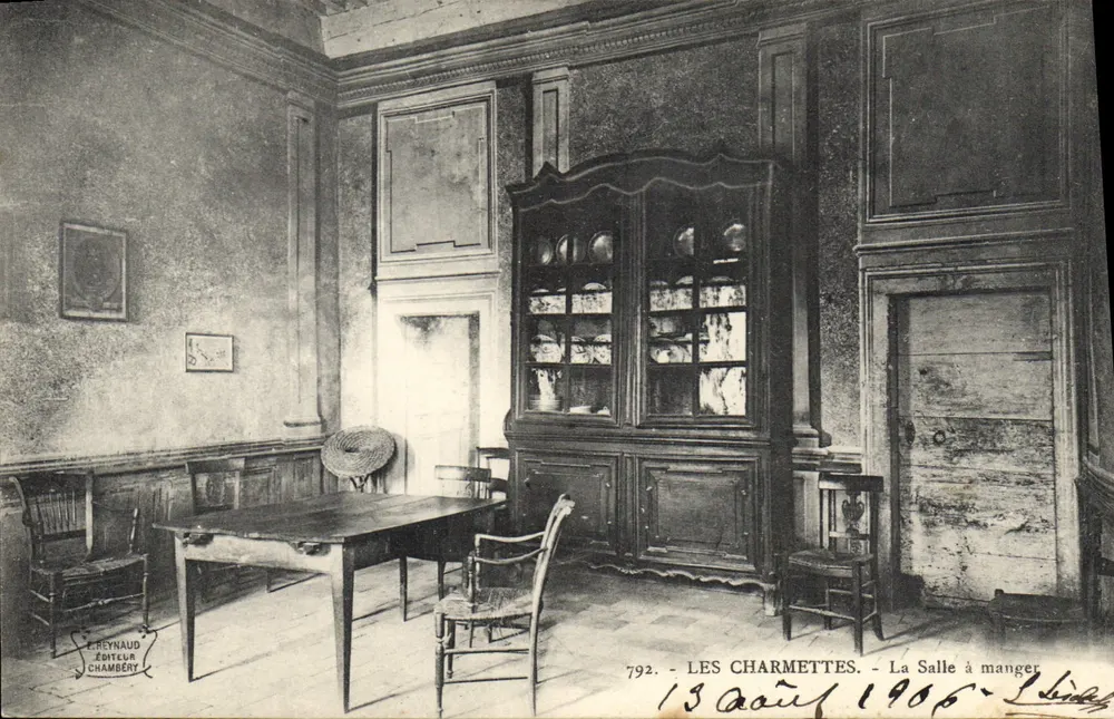 Les Charmettes — A Sala de Jantar — E. Reynaud, Chambéry, n°792 - Frente
