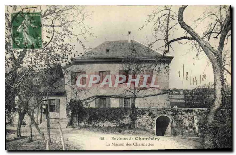 Ao redor de Chambéry — A Casa das Charmettes - Frente
