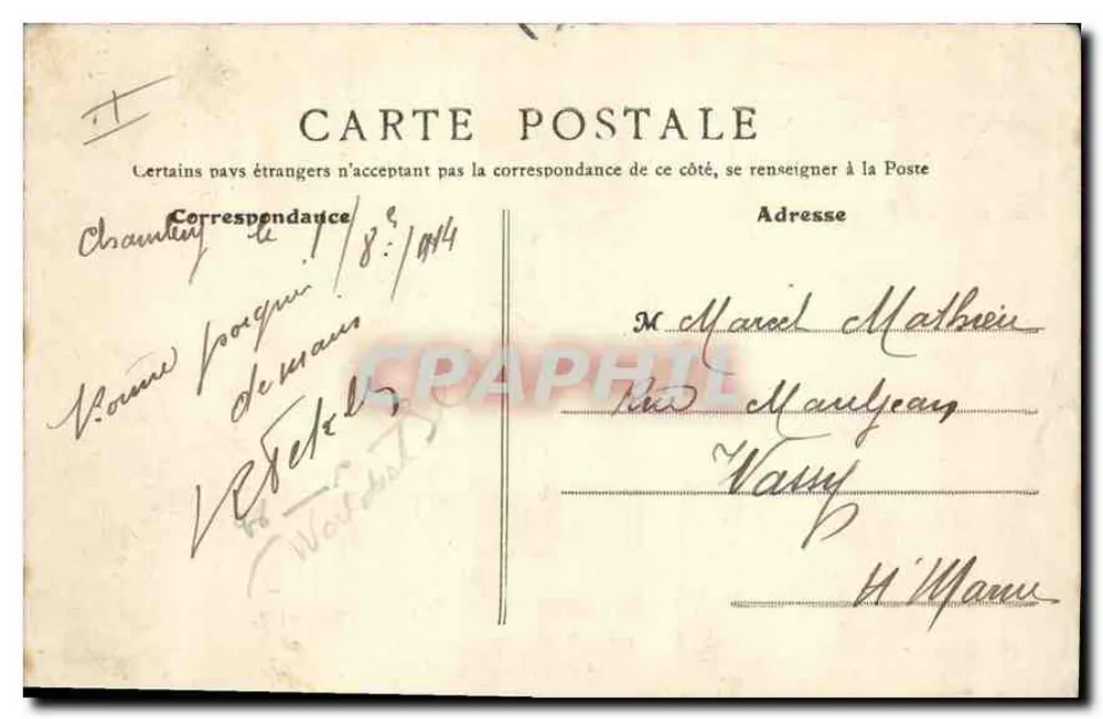 Ao redor de Chambéry — A Casa das Charmettes - Verso