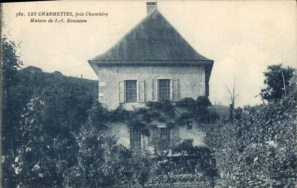 Les Charmettes, nahe Chambéry — Haus von J.-J. Rousseau — Sammlung 'LA PLUS BELLE' von M. de Migieu, Chambéry - Vorderseite